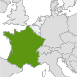 small map highlighting france