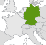 small map highlighting germany