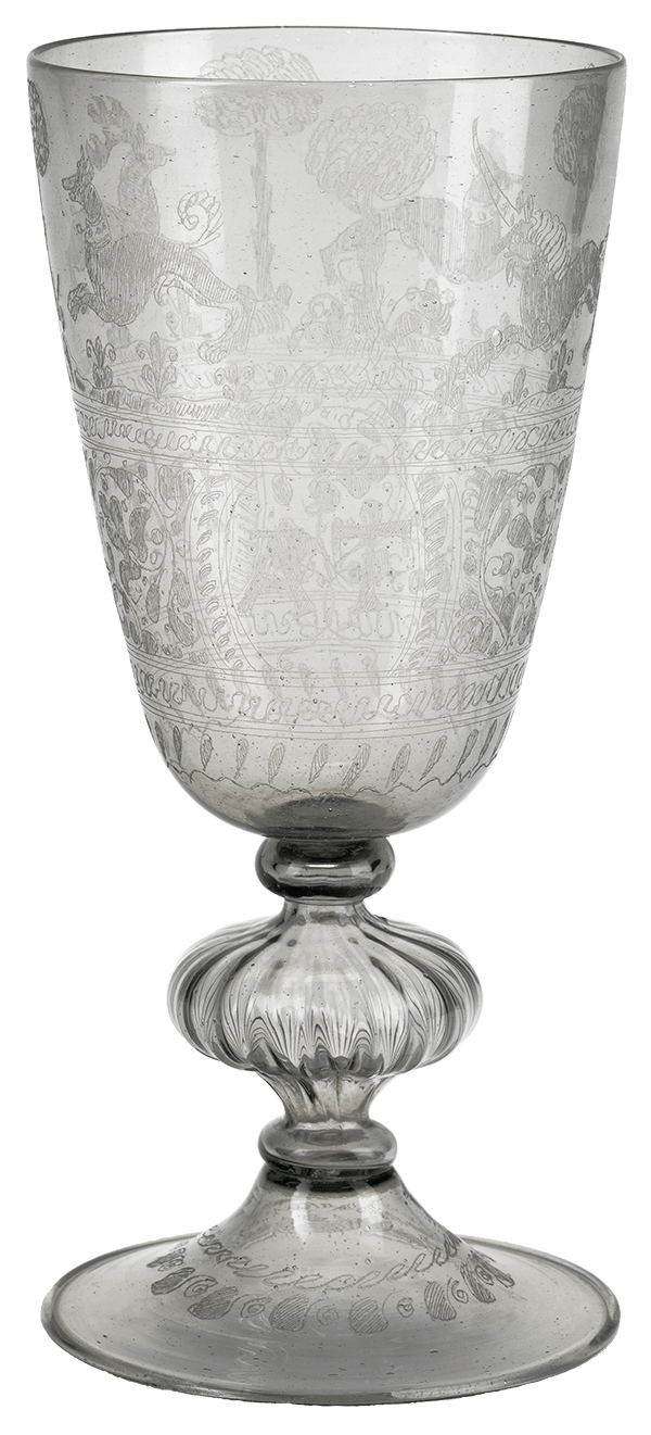 etched goblet